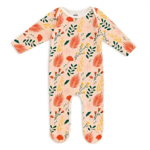 Footed Romper - Secret Garden Blush