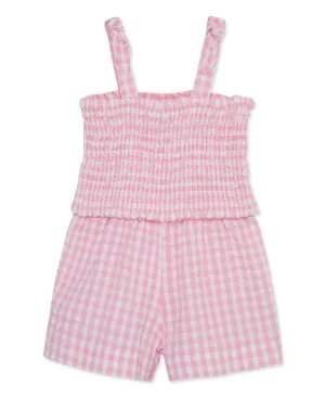 Gingham Woven Romper (12M-24M)