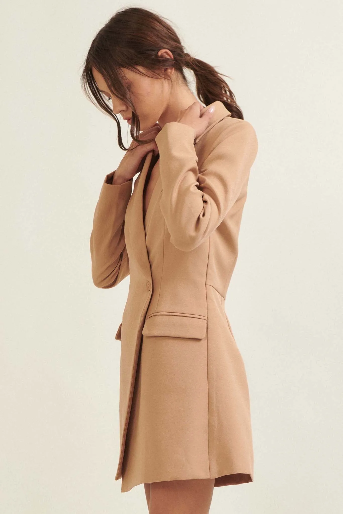 Going Corporate Double-Breasted Blazer Romper