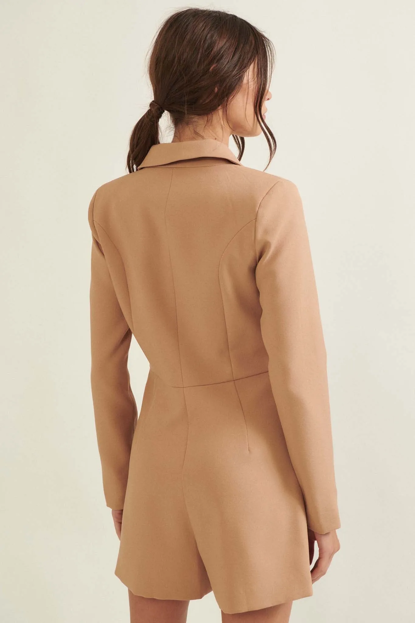 Going Corporate Double-Breasted Blazer Romper