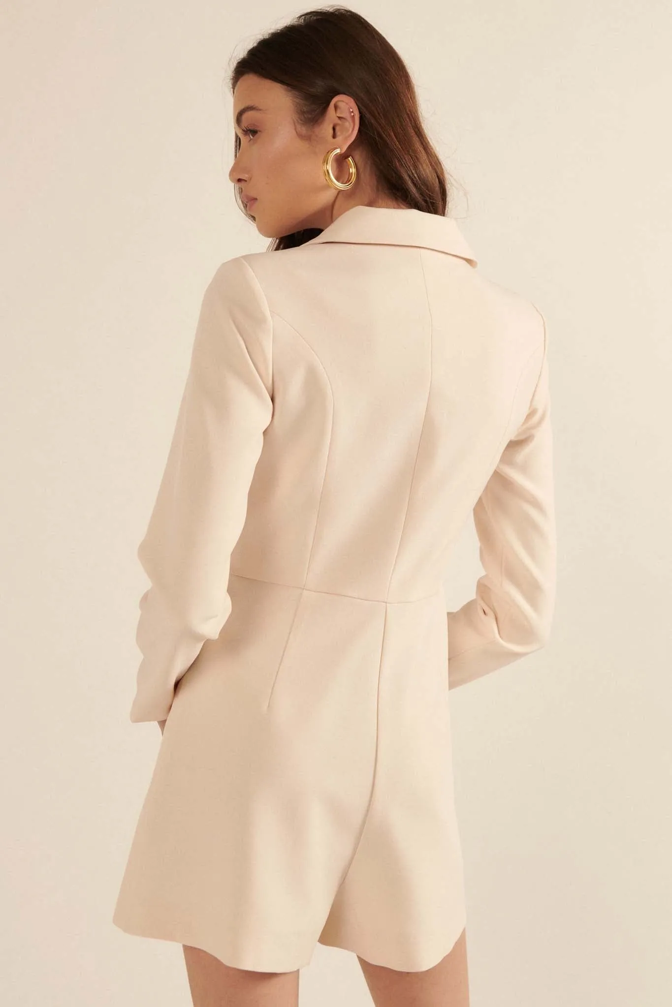 Going Corporate Double-Breasted Blazer Romper