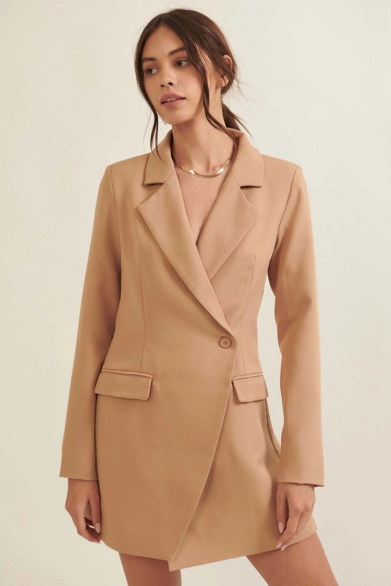 Going Corporate Double-Breasted Blazer Romper
