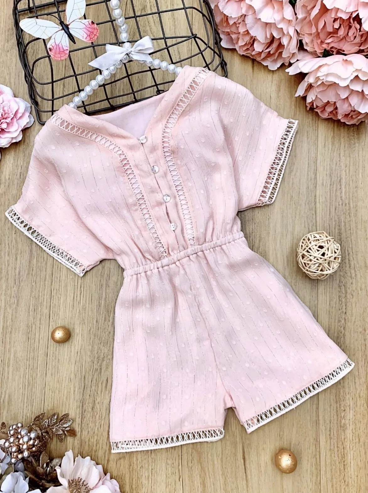 Graceful Beauty Short Sleeved Romper