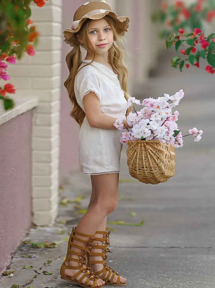 Graceful Beauty Short Sleeved Romper