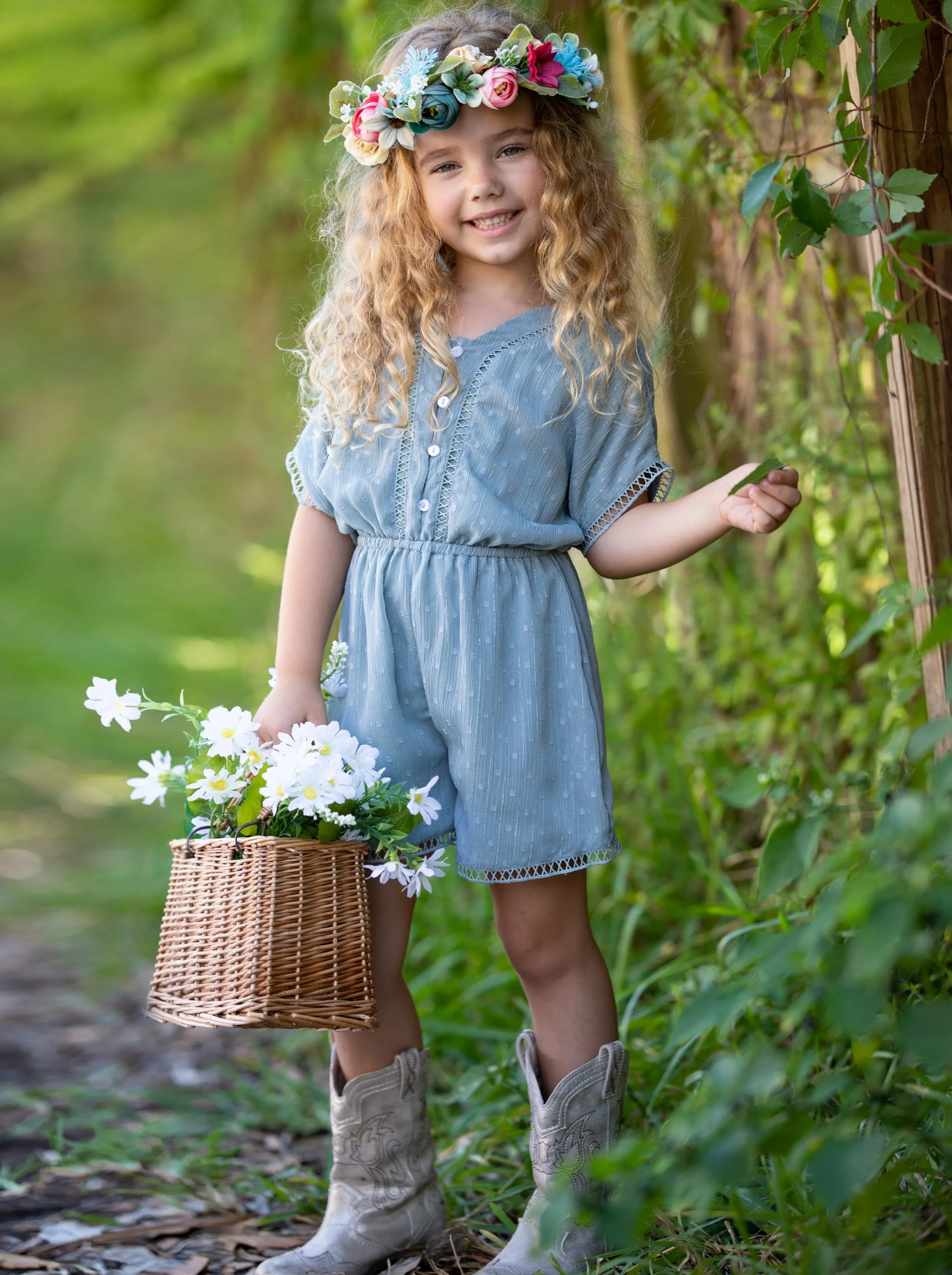 Graceful Beauty Short Sleeved Romper