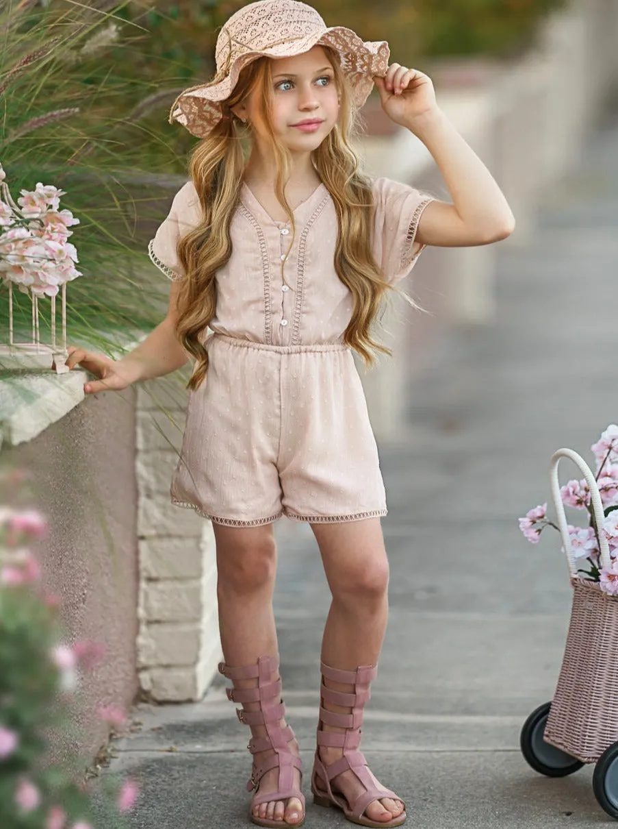 Graceful Beauty Short Sleeved Romper