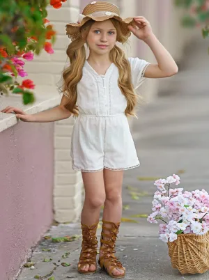 Graceful Beauty Short Sleeved Romper