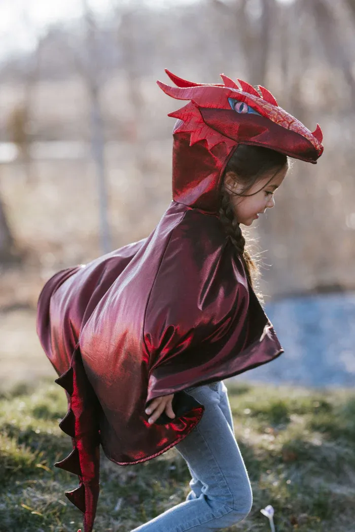 Great Pretenders Ruby The Metallic Dragon Cape