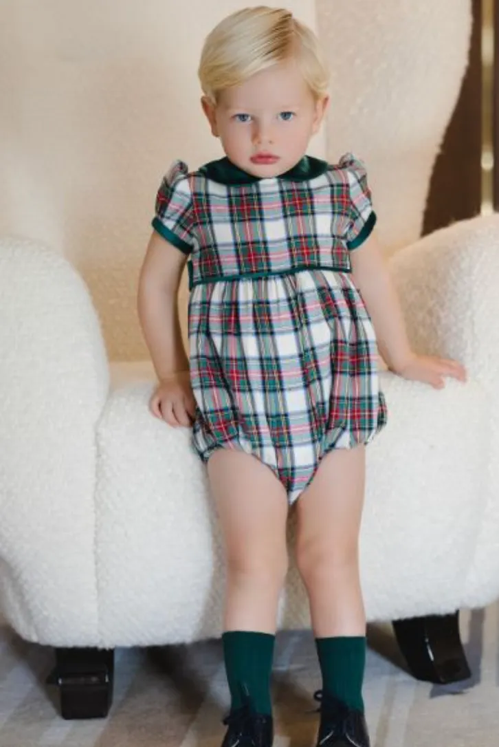 Green Tartan Romper (Toddler)
