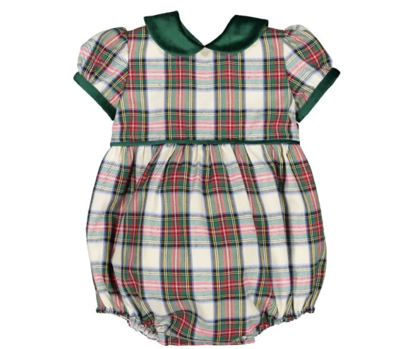 Green Tartan Romper (Toddler)