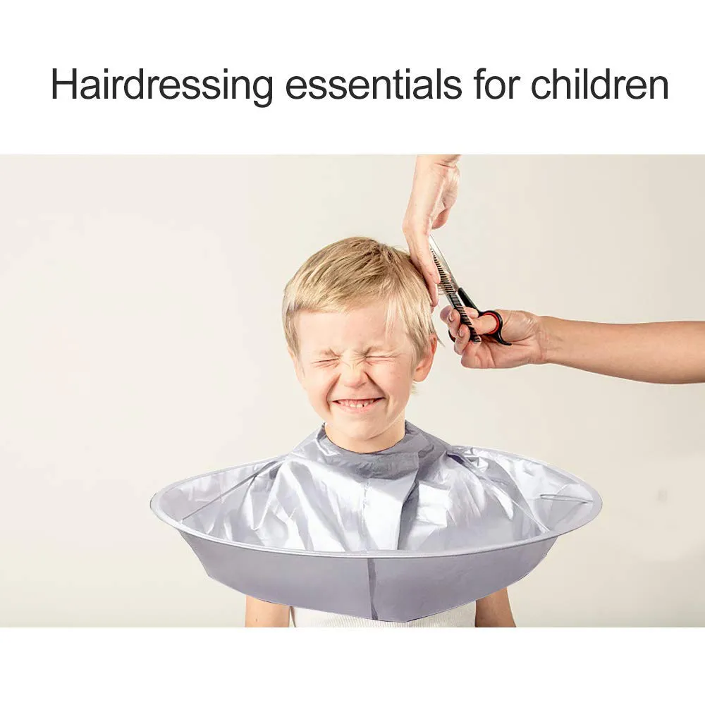 Hair Cutting Cape,Haircut Capes Umbrella for Kids and Adults, Waterproof Professional Salon Barber Supplies,Hair Catcher for Haircuts Accessories