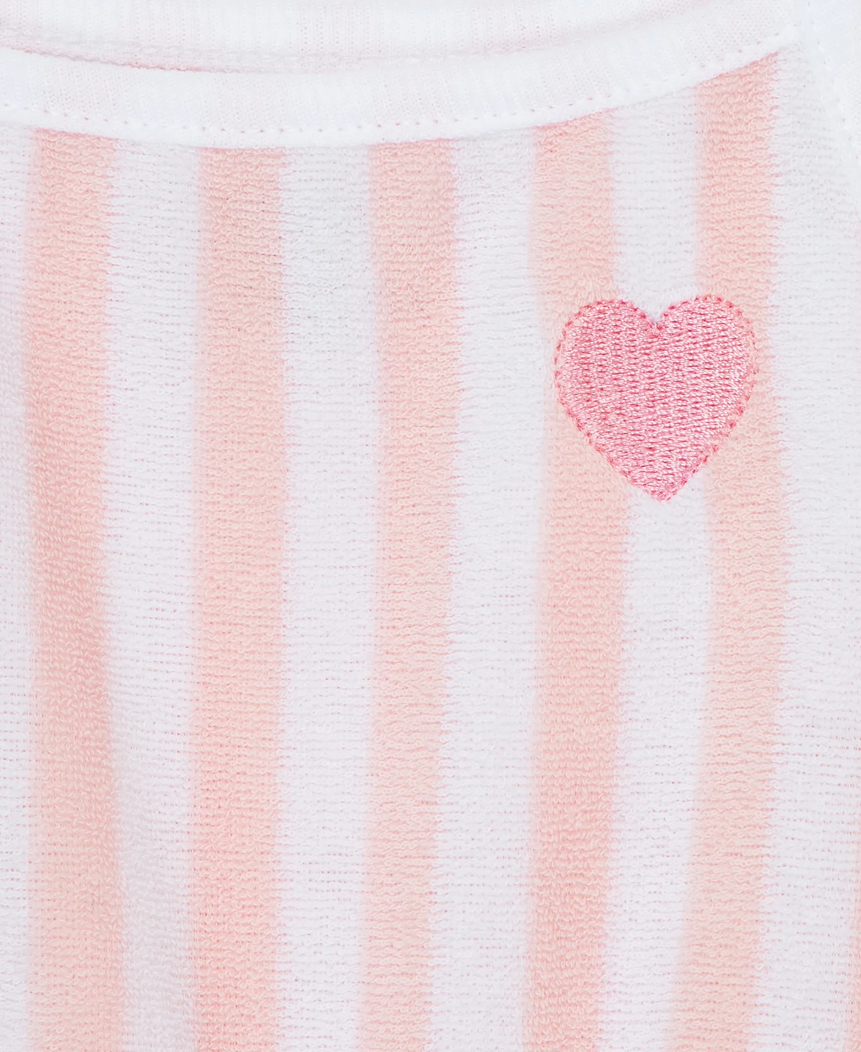Heart Terry Romper (12M-24M)
