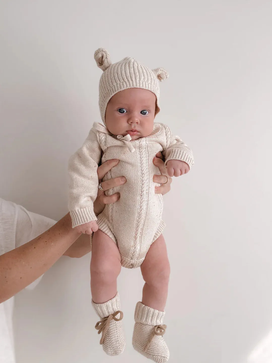 Heirloom Romper | Biscotti Fleck