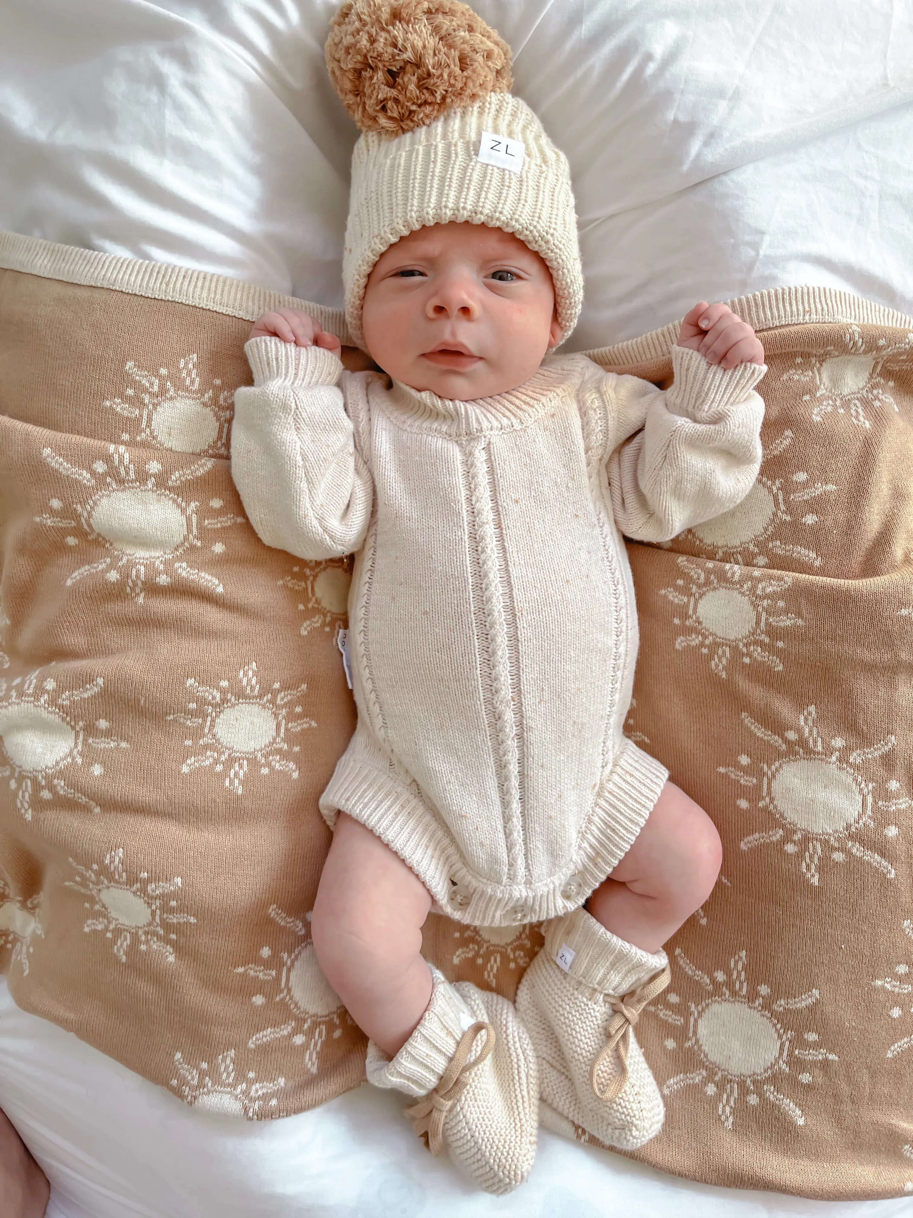 Heirloom Romper | Biscotti Fleck