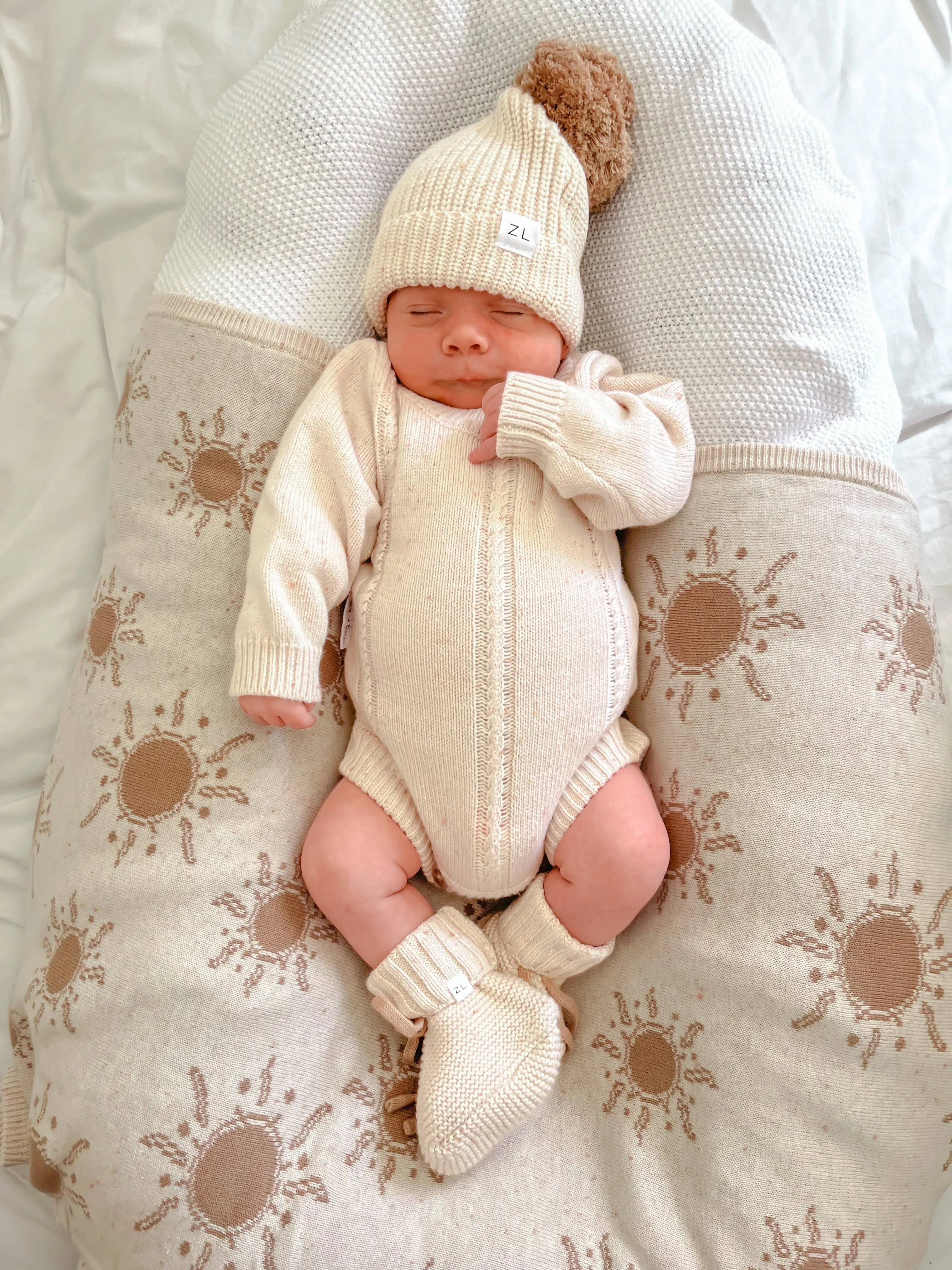 Heirloom Romper | Biscotti Fleck
