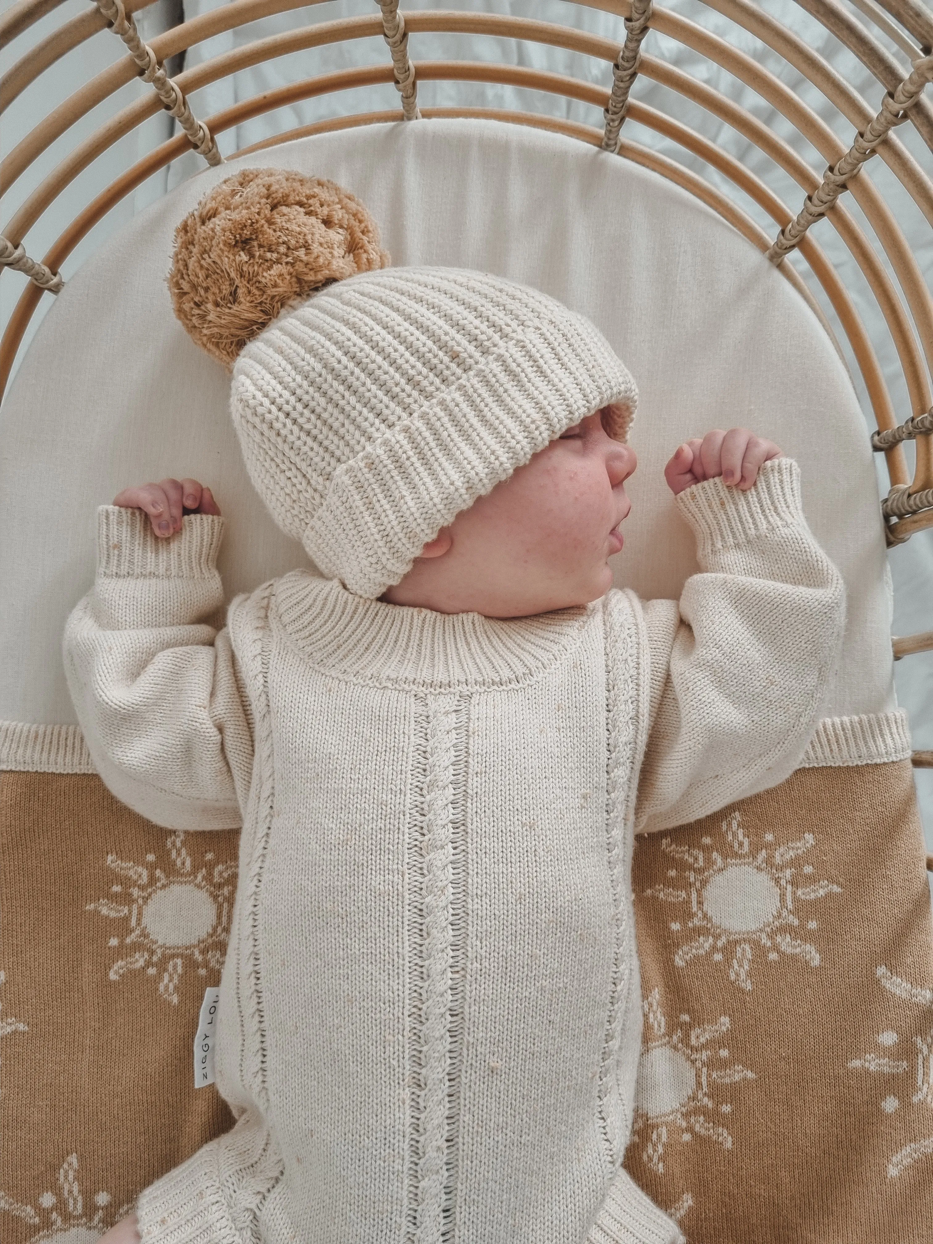 Heirloom Romper | Biscotti Fleck