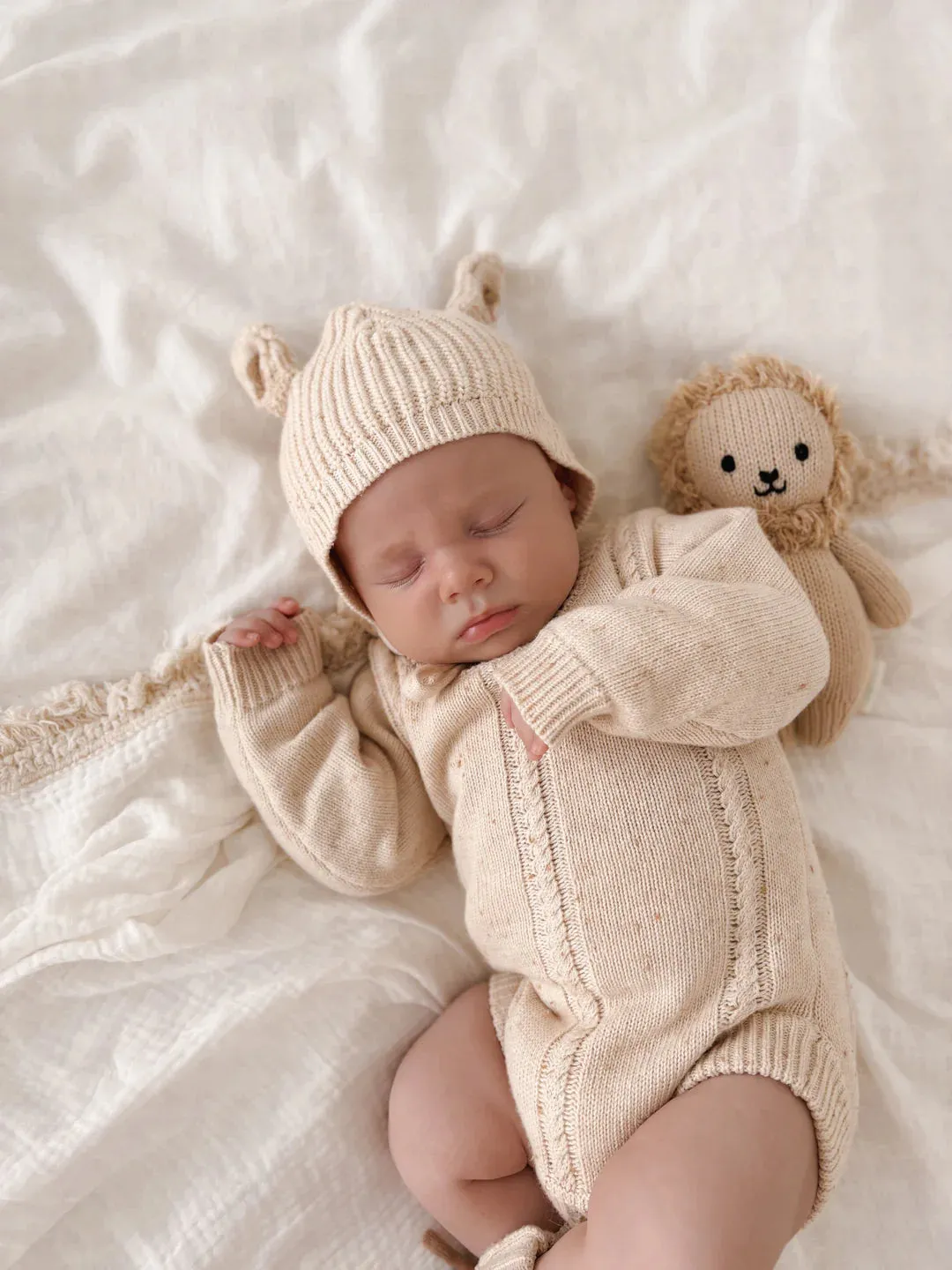 Heirloom Romper | Biscotti Fleck