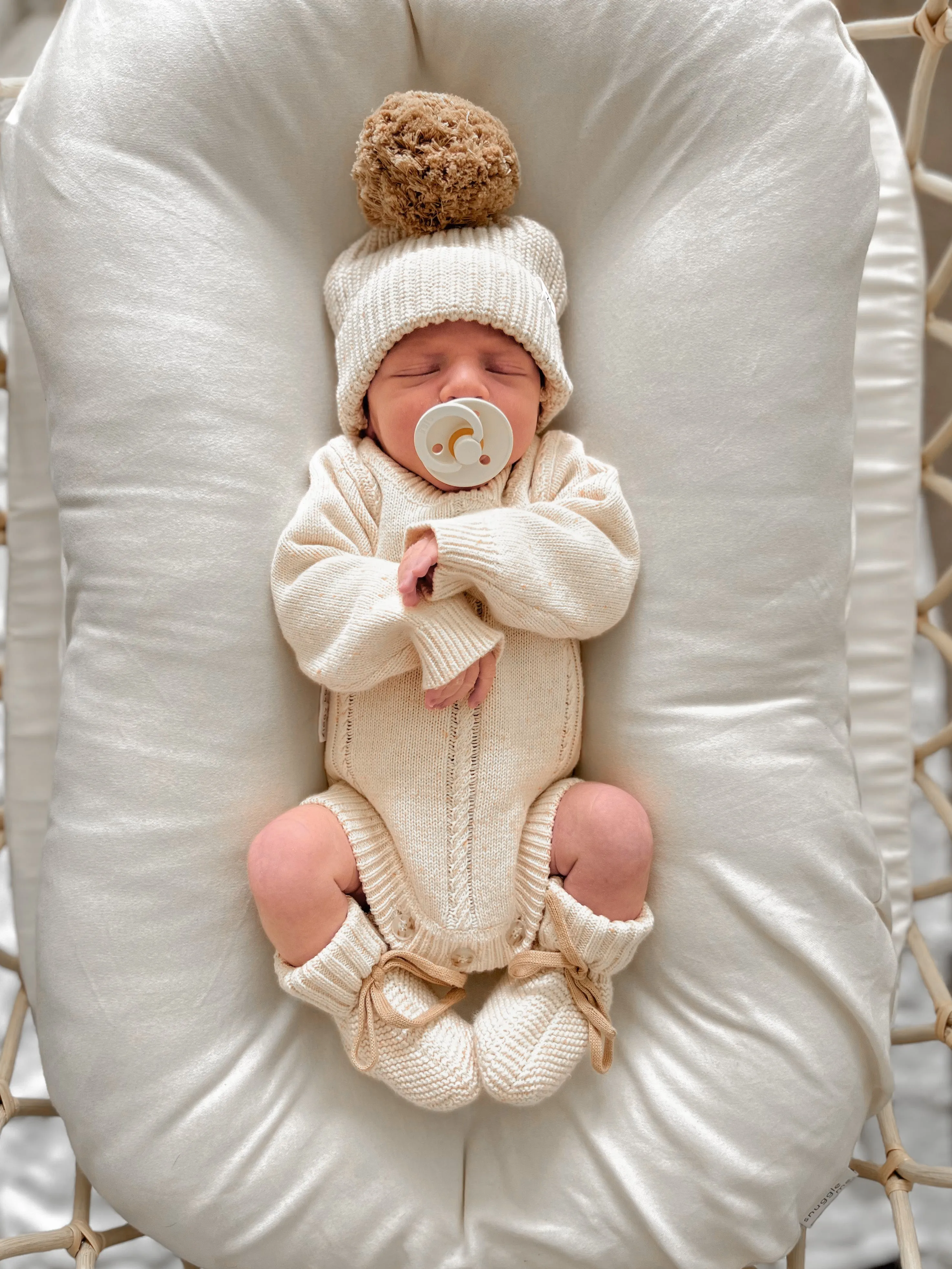 Heirloom Romper | Biscotti Fleck