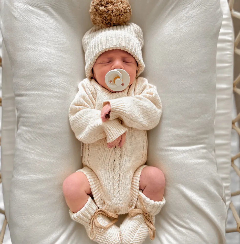Heirloom Romper | Biscotti Fleck