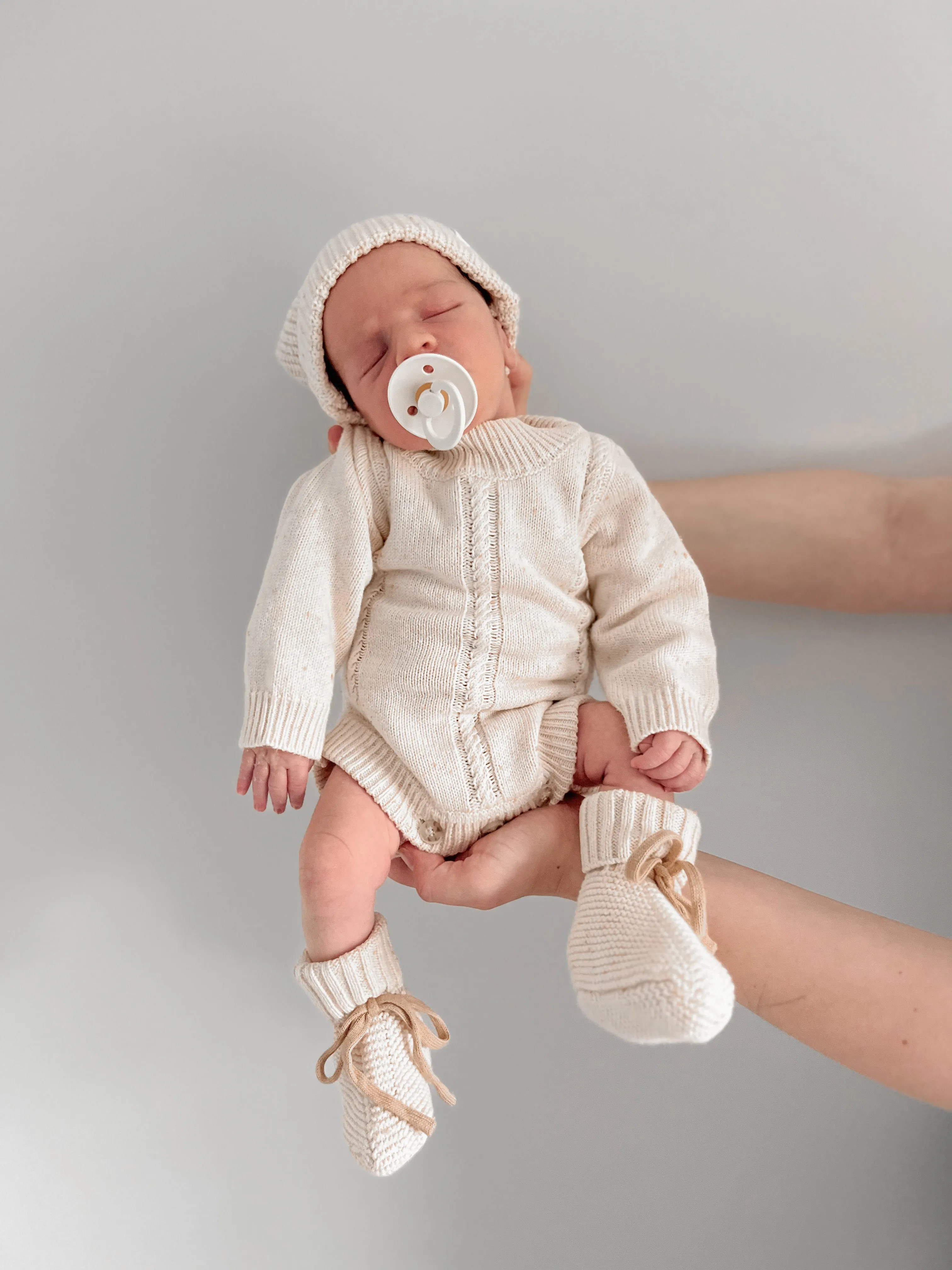 Heirloom Romper | Biscotti Fleck
