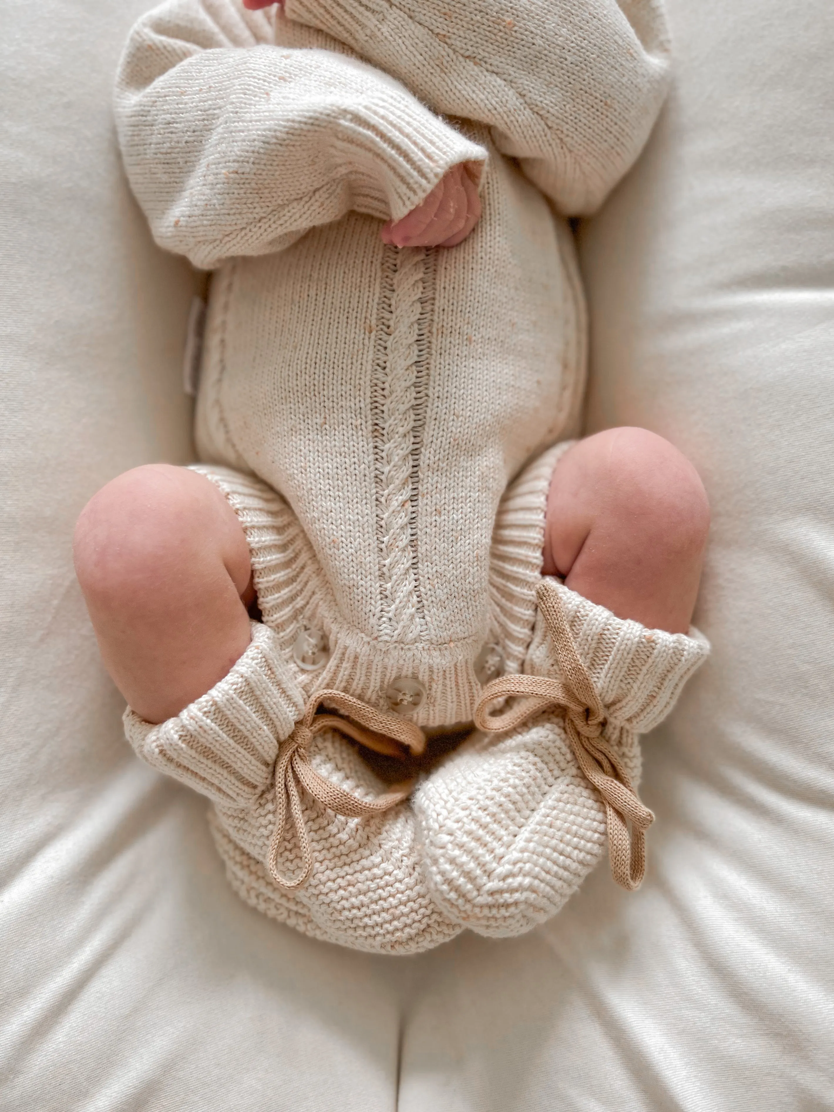 Heirloom Romper | Biscotti Fleck