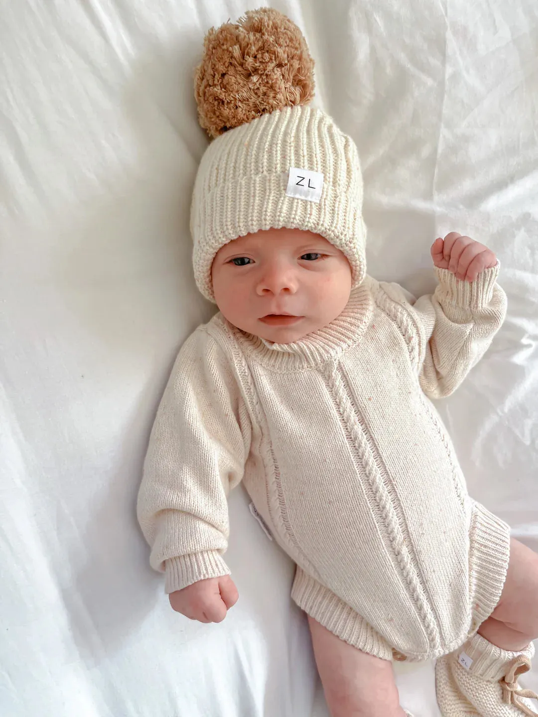Heirloom Romper | Biscotti Fleck