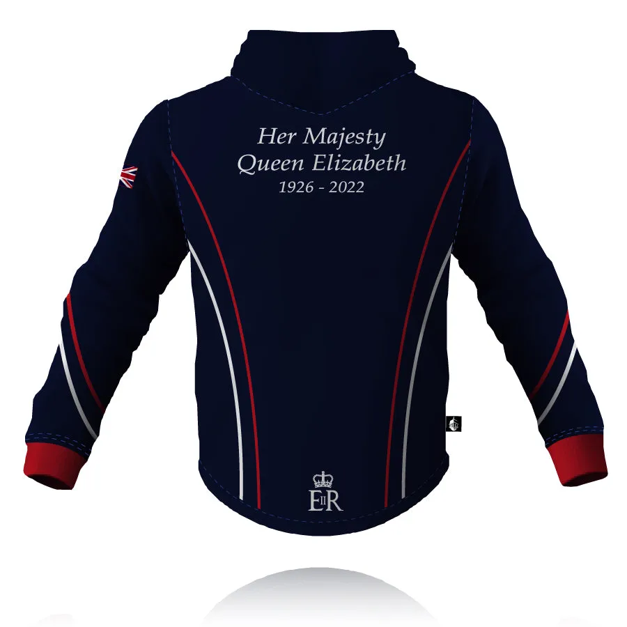 Honour Our Armed Forces - Queen Elizabeth II Memorial - Full Zip Embroidered Hoodie