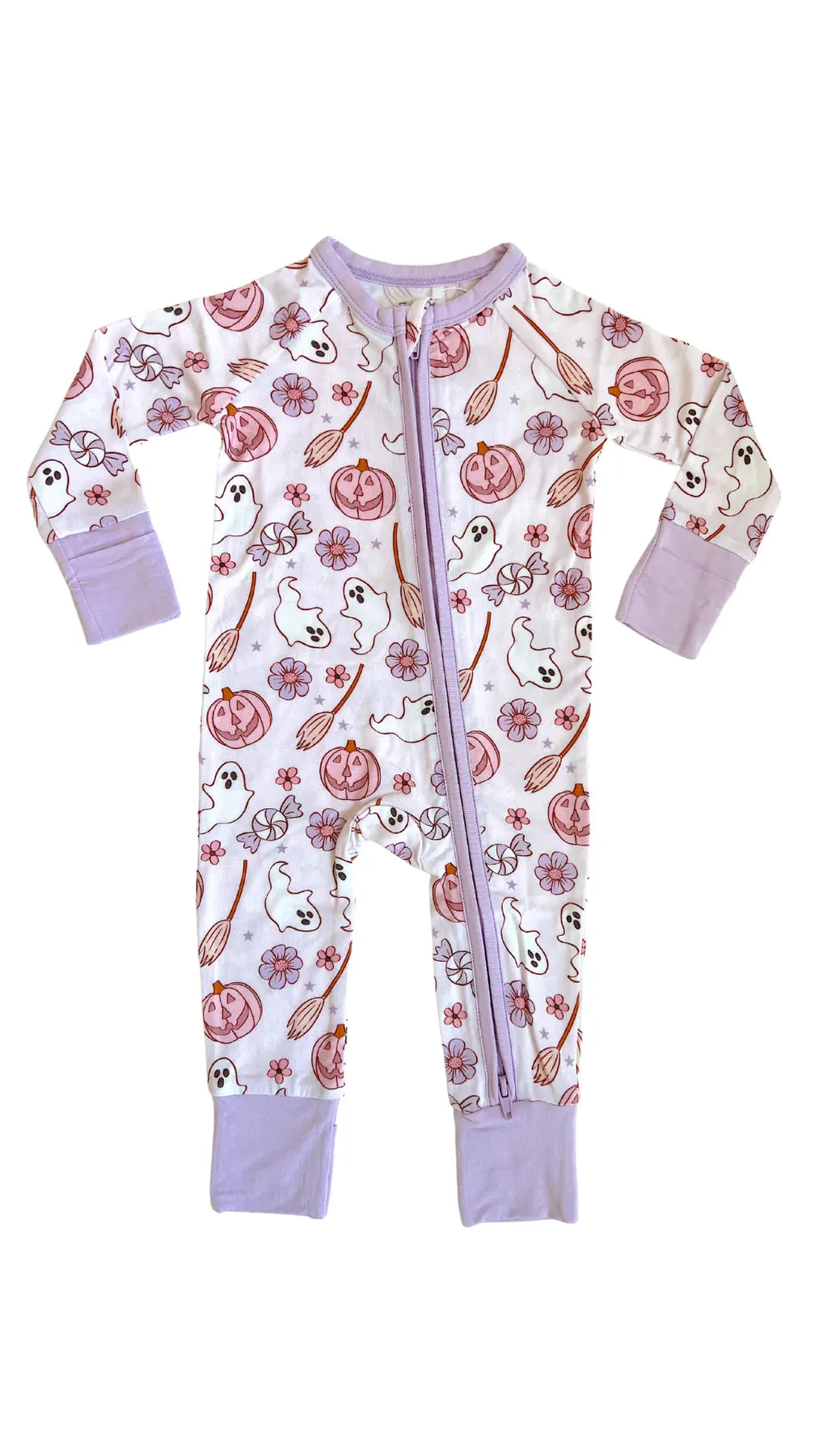 In My Jammers Boo Babe Zipper Romper