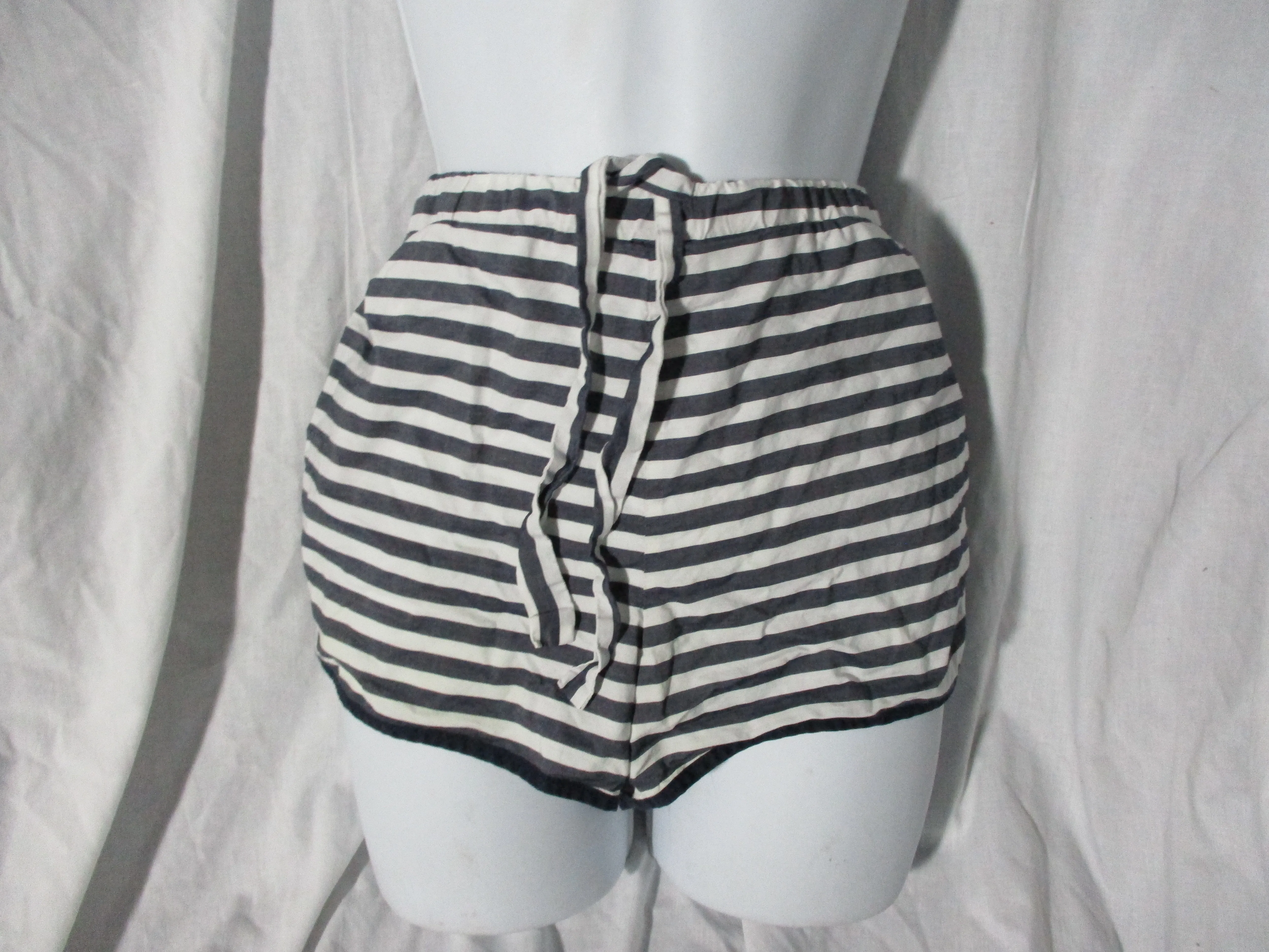 J. Crew JCREW 100% Cotton Striped Tank Short Set Romper Beach Summer S