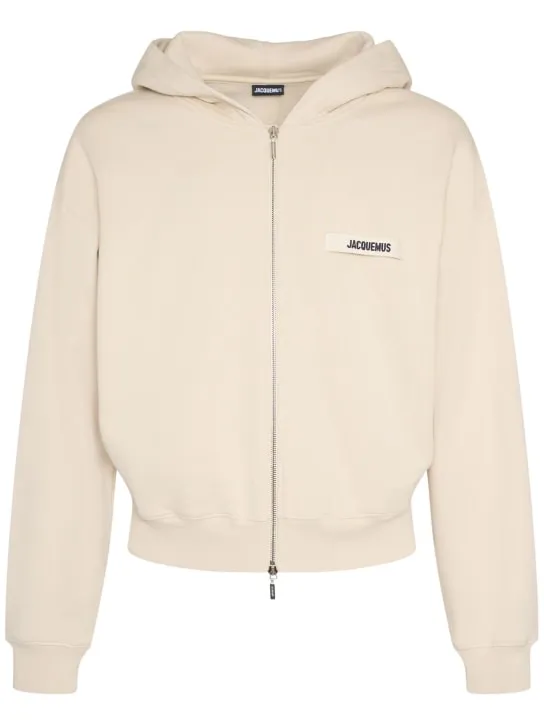 Jacquemus   Le Hoodie Gros Grain zip-up sweatshirt 