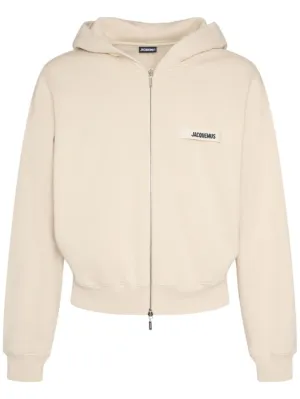 Jacquemus   Le Hoodie Gros Grain zip-up sweatshirt 