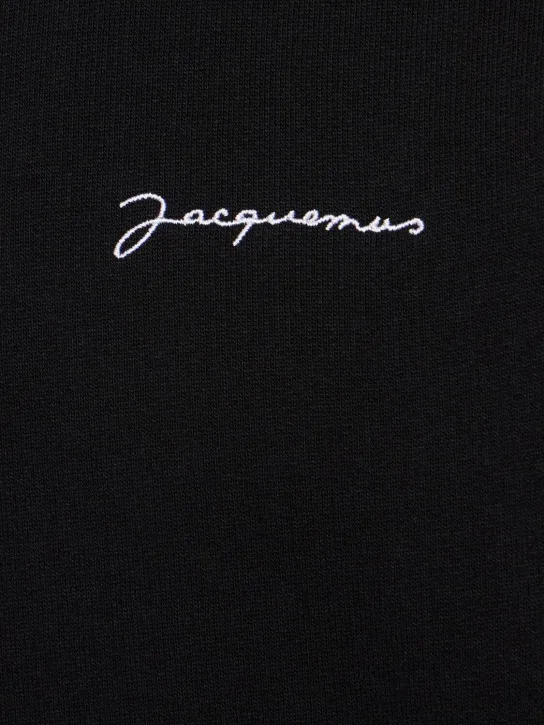 Jacquemus   Le Sweatshirt Brode cotton hoodie 