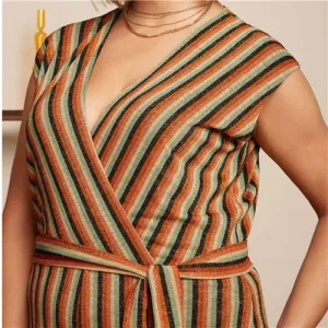 King Louie Mary Jumpsuit Piso Stripe