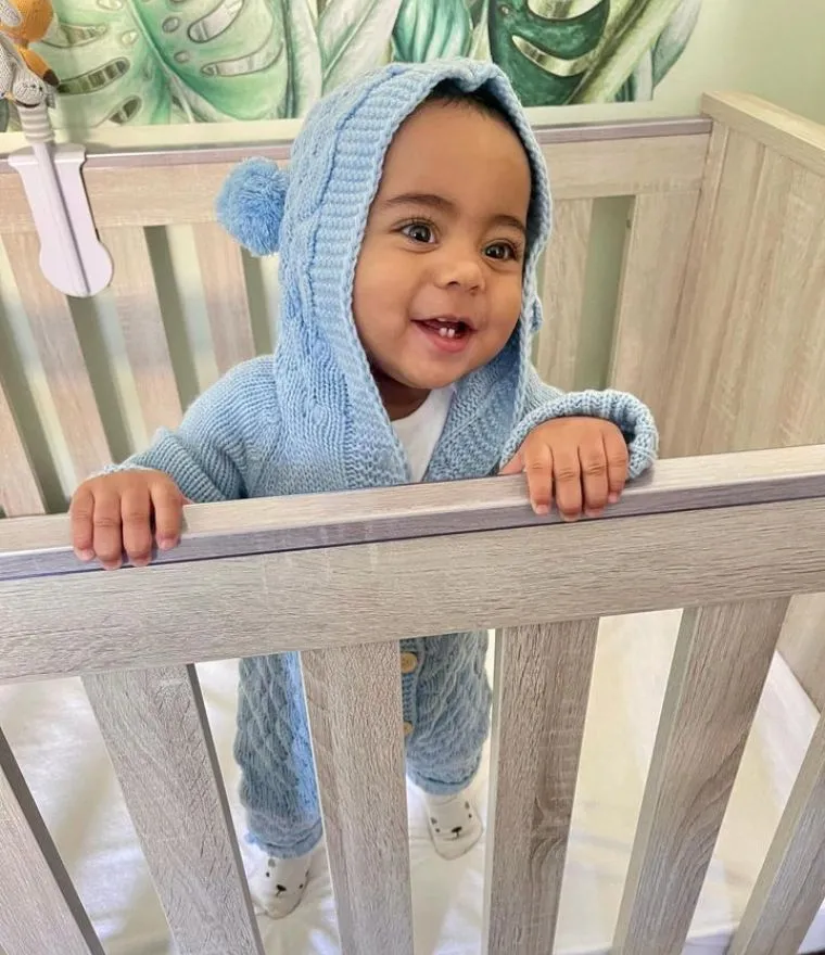 Knit Baby Bear Onesie