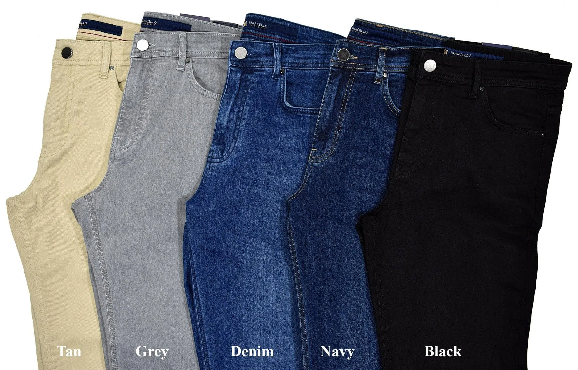 LP20 Navy - Marcello Comfort Mens Jeans