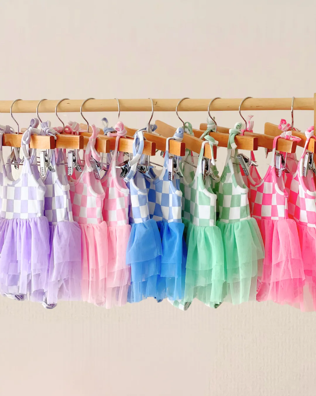 LPK Tutu Romper - Checkered Pink