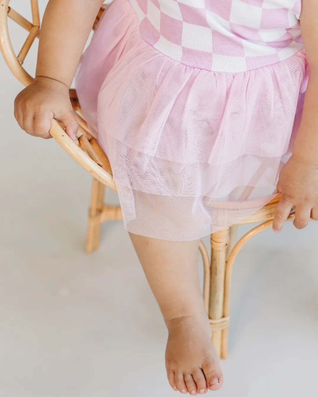 LPK Tutu Romper - Checkered Pink