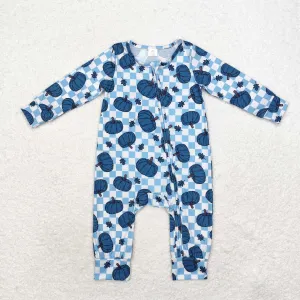 LR1457 Bamboo baby boy clothes pumpkin toddler boy winter romper