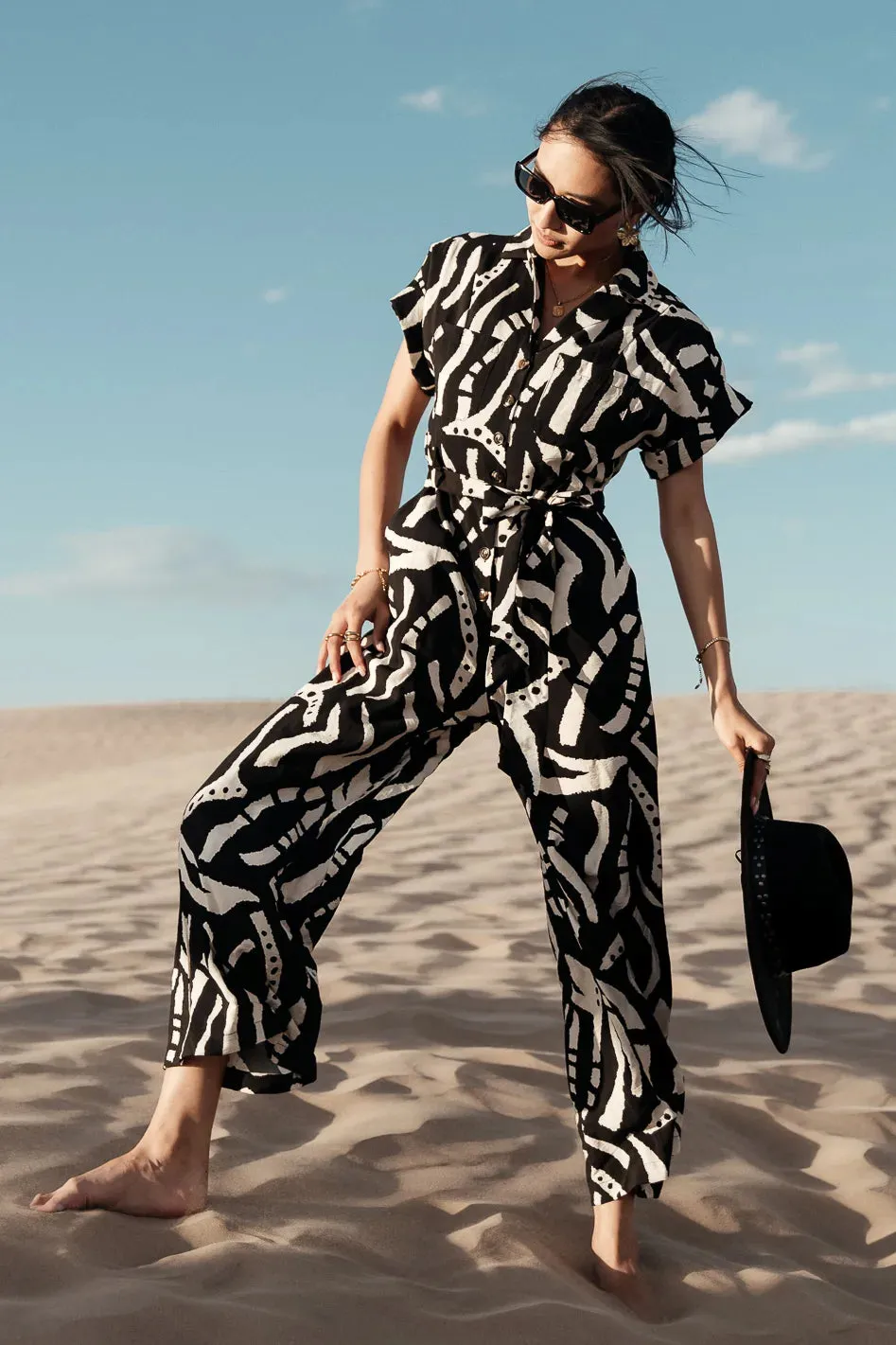 Luca Abstract Print Jumpsuit - FINAL SALE