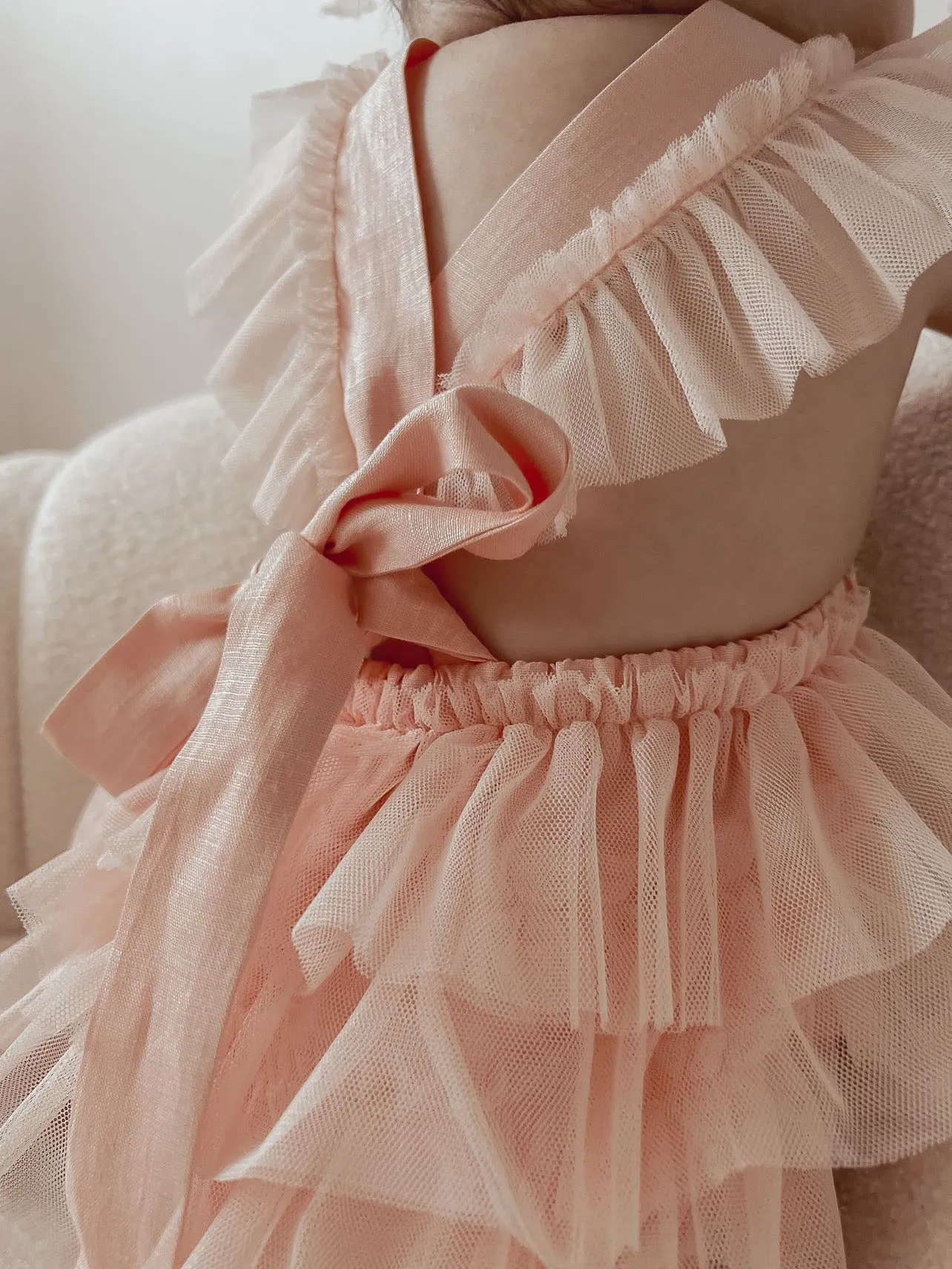 Luella Ruffle Bum Romper-Rose Pink
