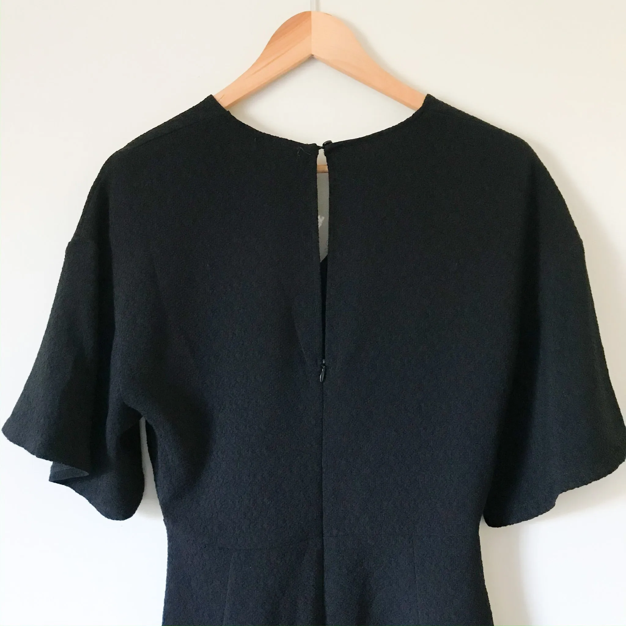 Lush Black Tie Waist Romper- Size S