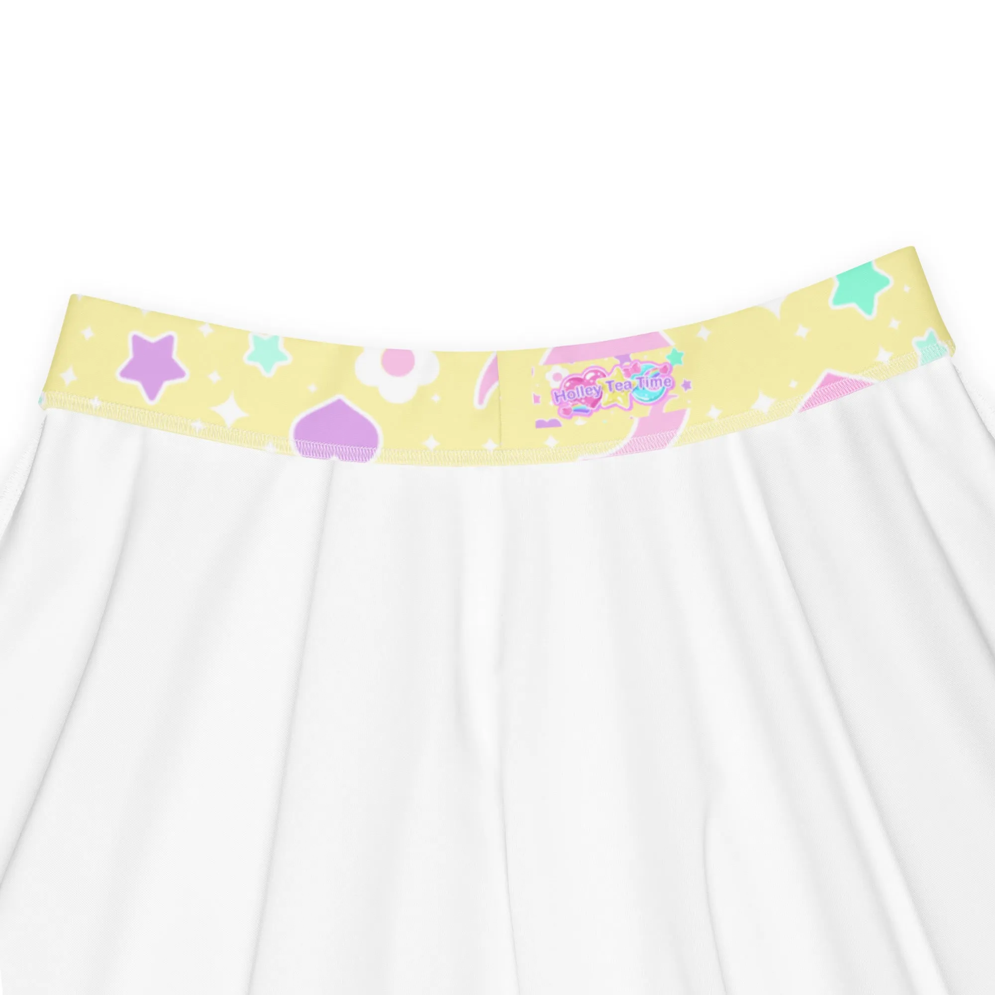 Magical Spring Yellow Skater Skirt
