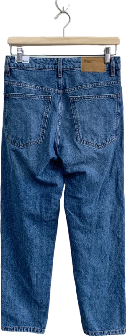 MANGO  Blue Mid Waist Regular TEEN BOY Jeans UK S