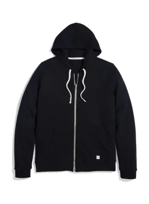 Marine Layer Black / Black Lining Men&#x27;s Lined Hoodie MLHZR3