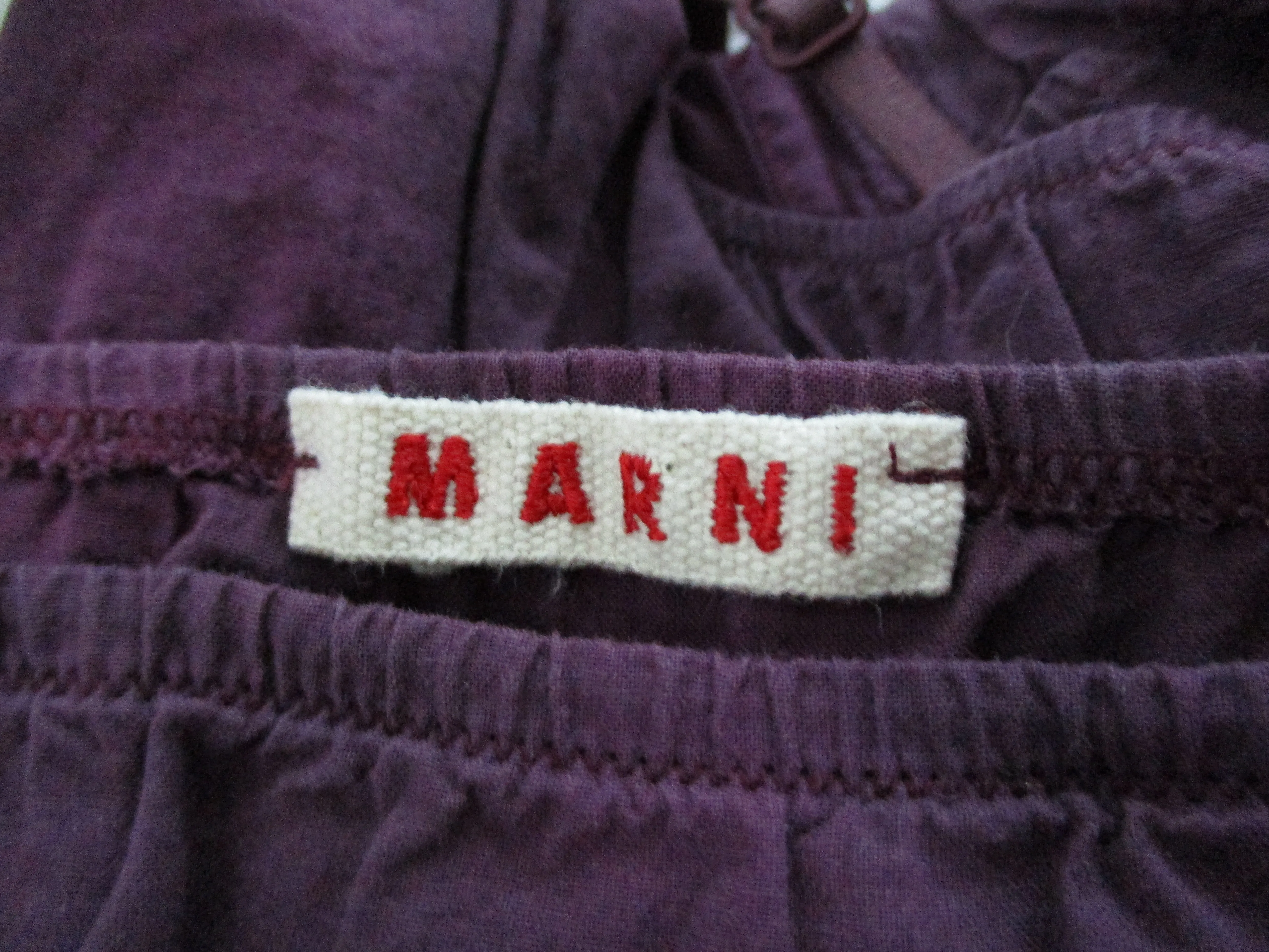 MARNI Tank Short Shorts Cotton Intimate Lingerie Romper Set Cute Purple Italy