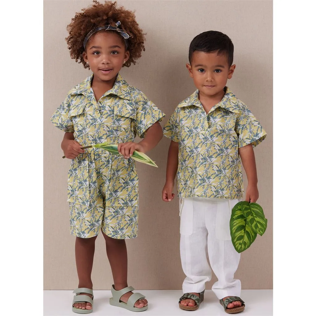 McCall's Pattern M8461 Toddlers' Top, Romper and Pants