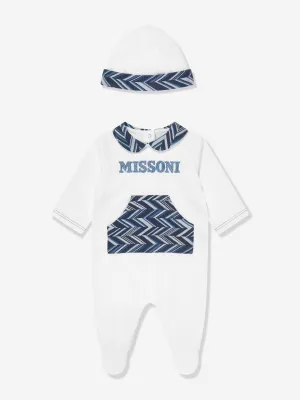 Missoni Baby Boys Babygrow Gift Set in Whtie