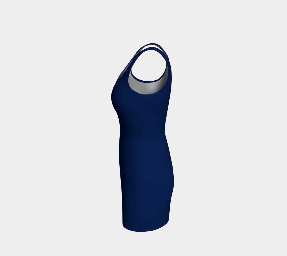 Morning Glory Blue  Bodycon Dress