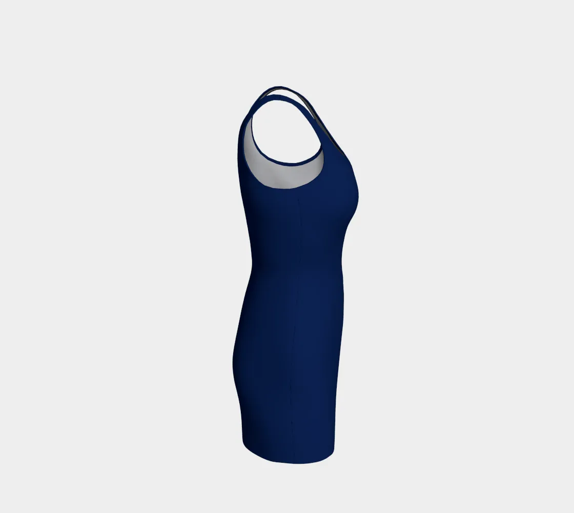 Morning Glory Blue  Bodycon Dress