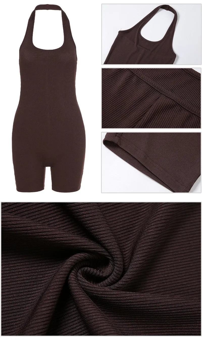 Nansy Halter Neck Romper
